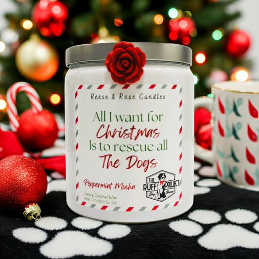 All I Want For Christmas Is All the Dogs Luxury Coconut Candle