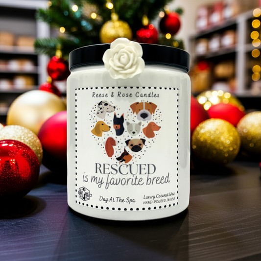 Rescue Is My Favorite Breed Luxury Coconut Candle