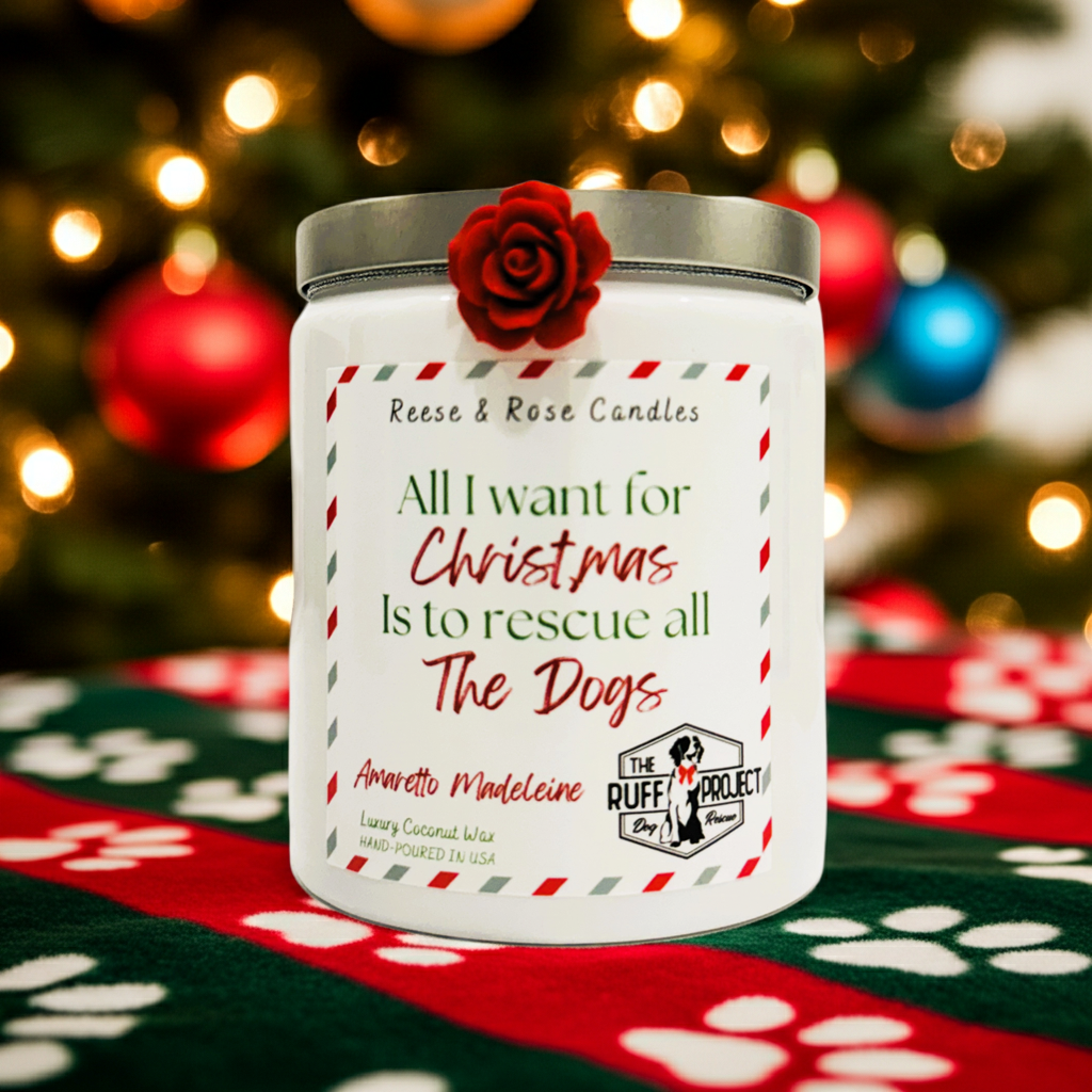 All I Want For Christmas Is All the Dogs Luxury Coconut Candle
