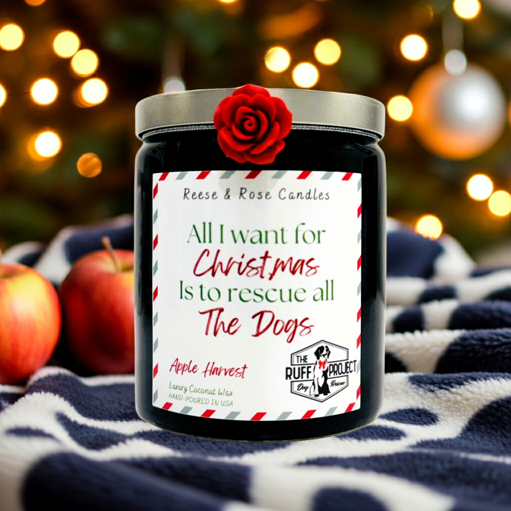 All I Want For Christmas Is All the Dogs Luxury Coconut Candle