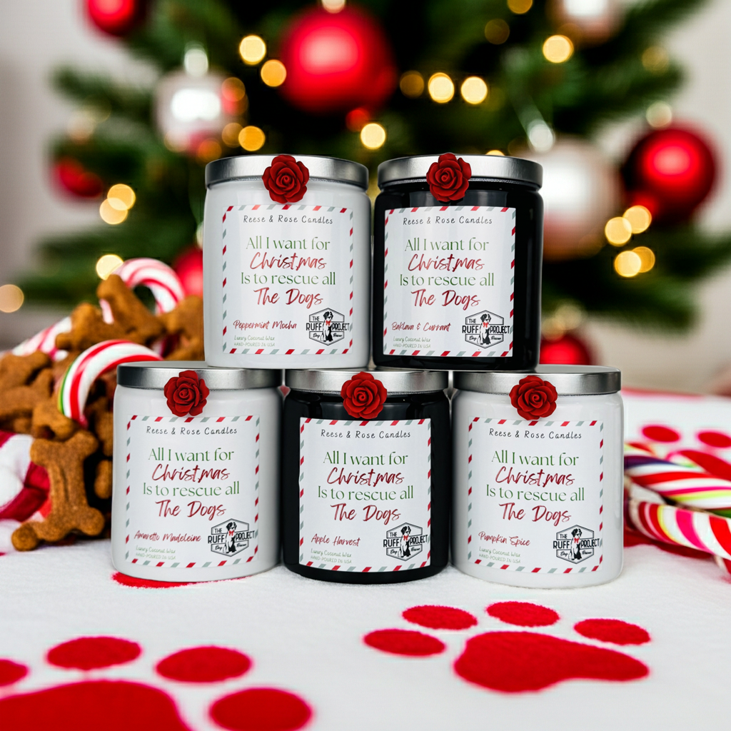 All I Want For Christmas Is All the Dogs Luxury Coconut Candle