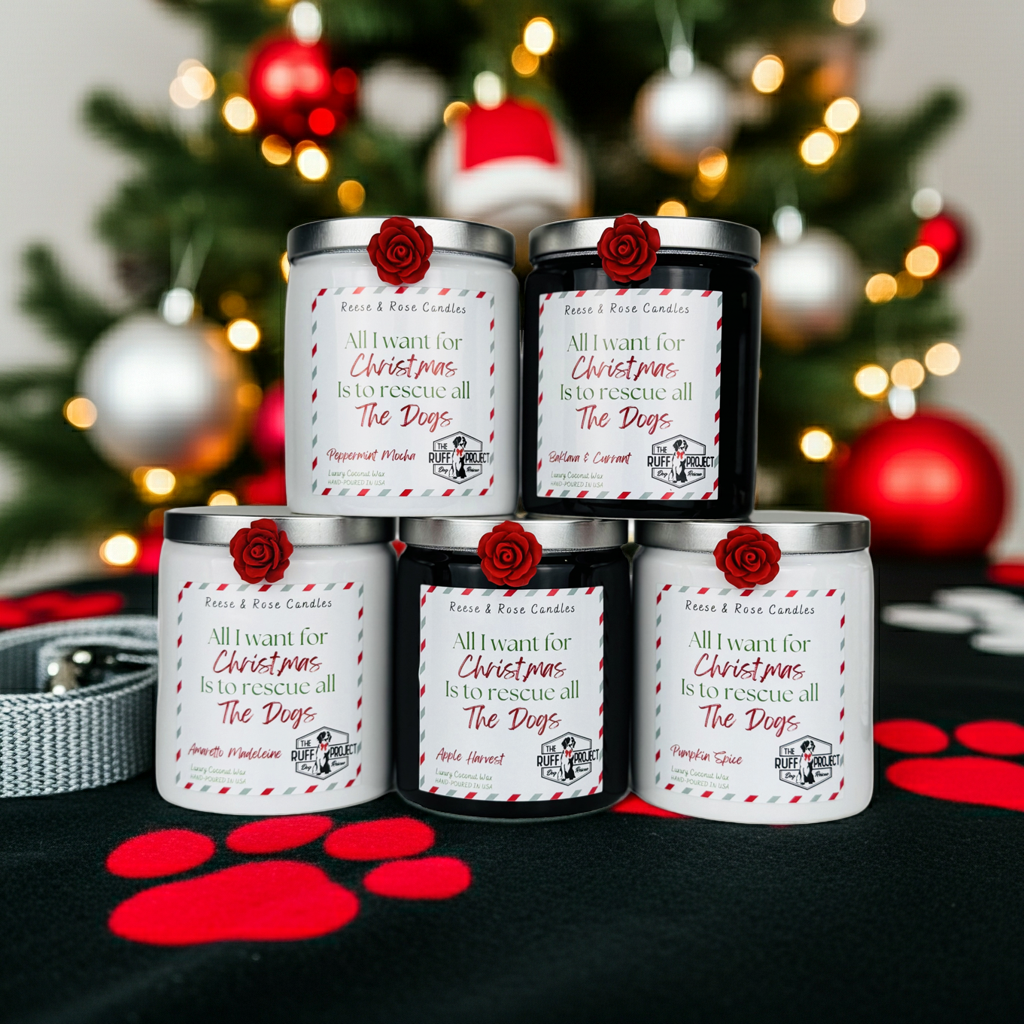 All I Want For Christmas Is All the Dogs Luxury Coconut Candle