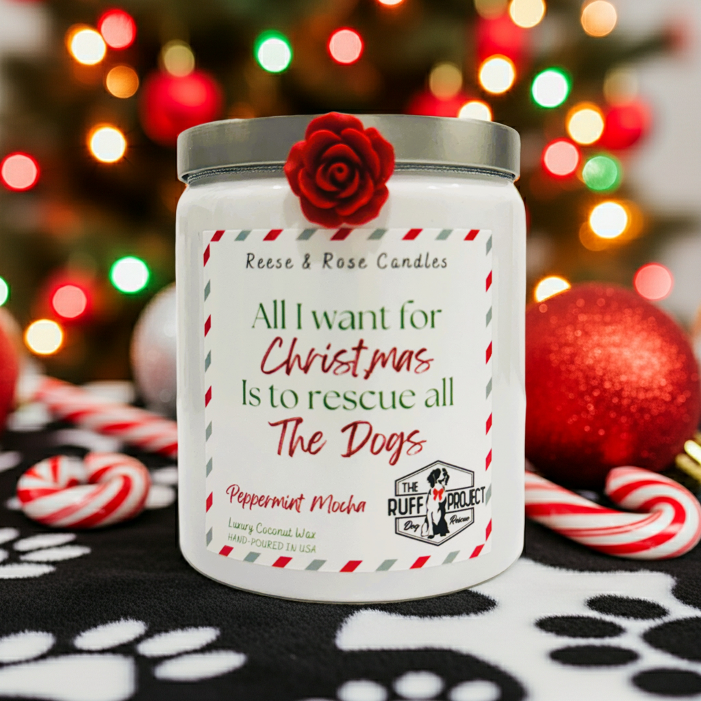 All I Want For Christmas Is All the Dogs Luxury Coconut Candle