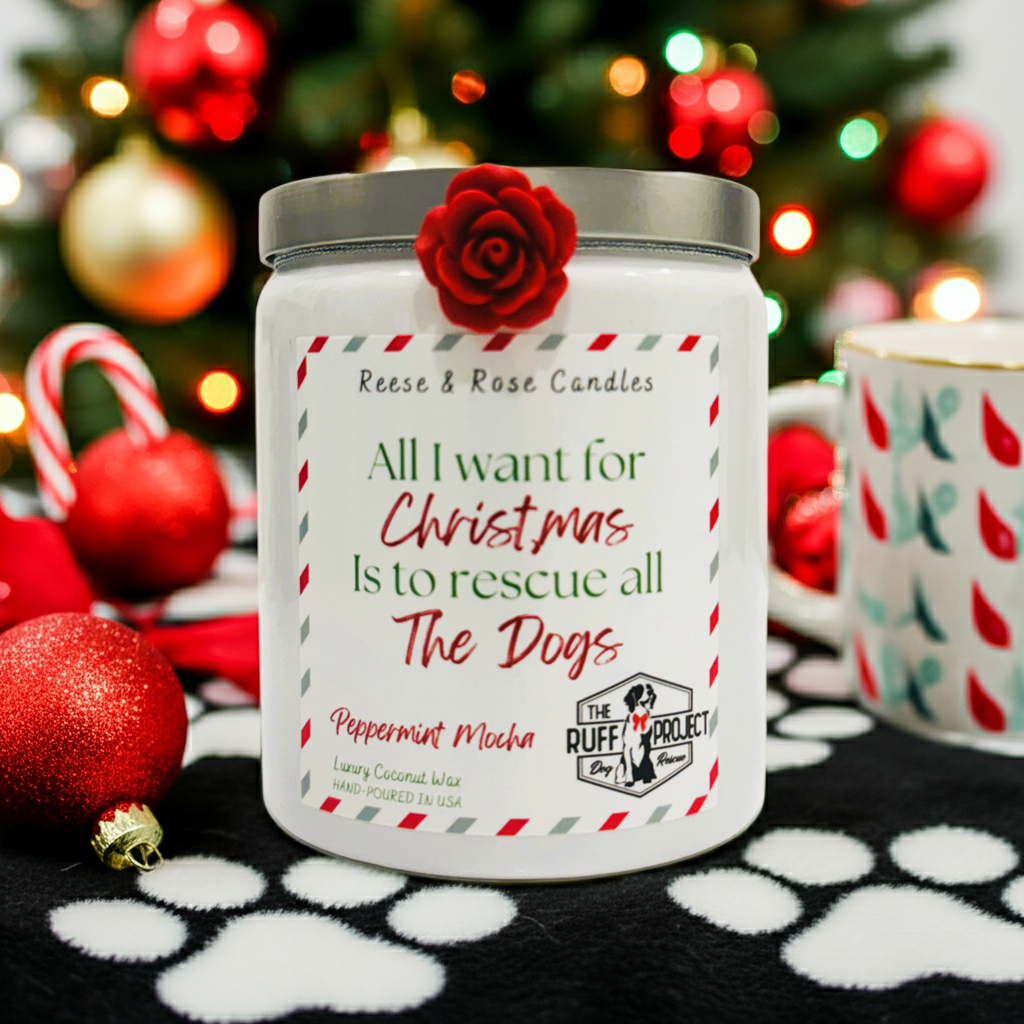 All I Want For Christmas Is All the Dogs Luxury Coconut Candle