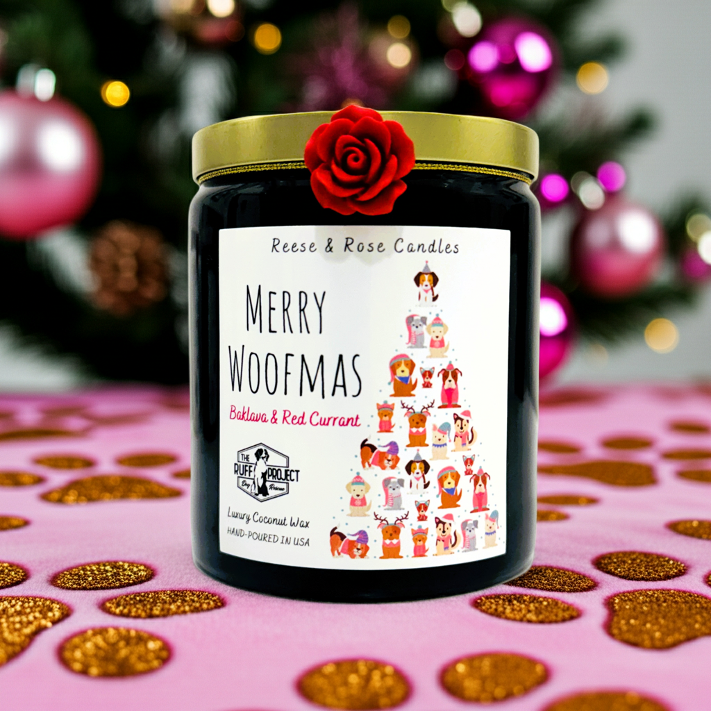 Merry Woofmas Luxury Coconut Candle