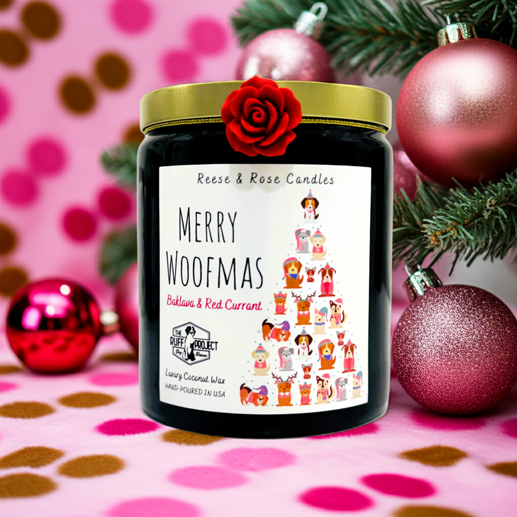 Merry Woofmas Luxury Coconut Candle