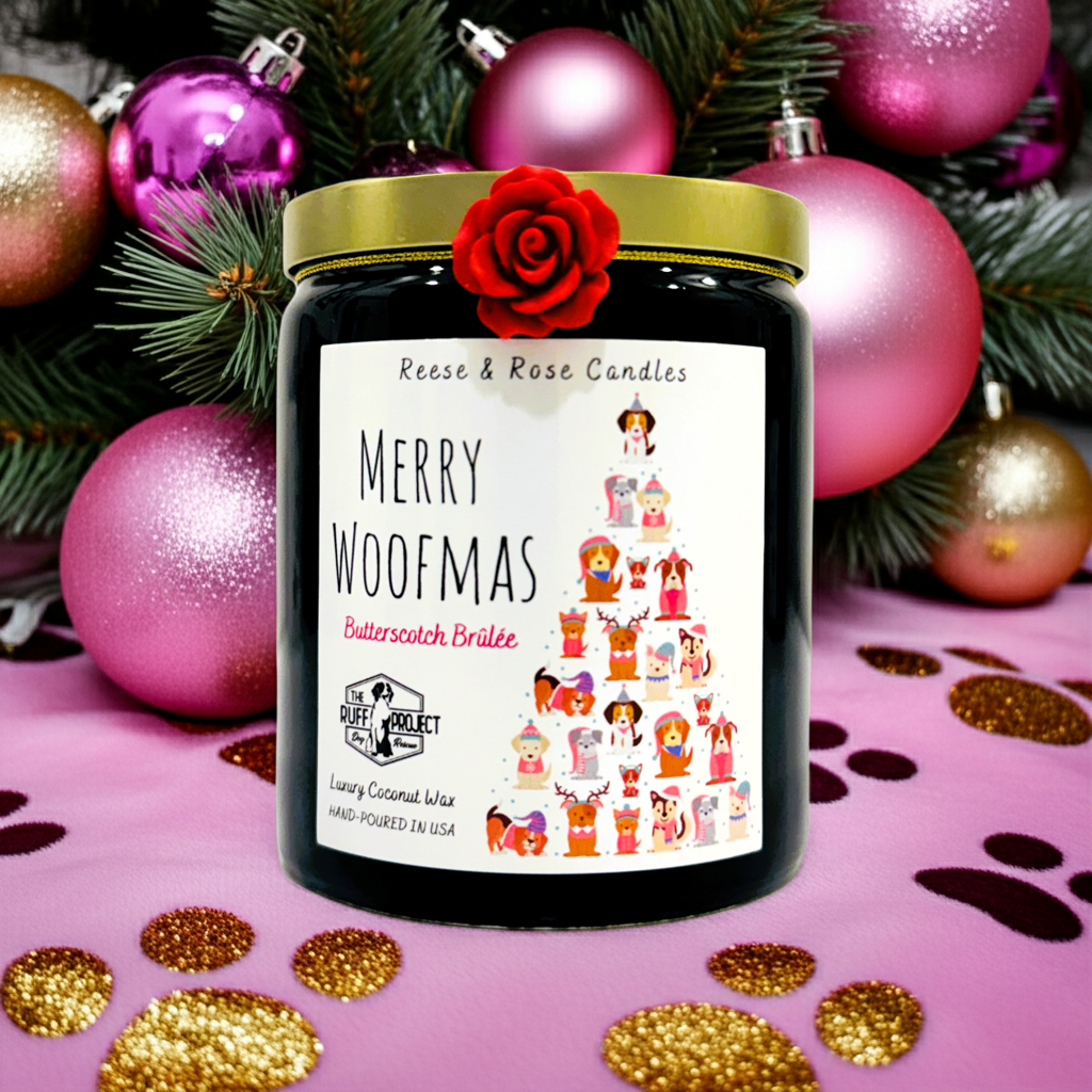 Merry Woofmas Luxury Coconut Candle