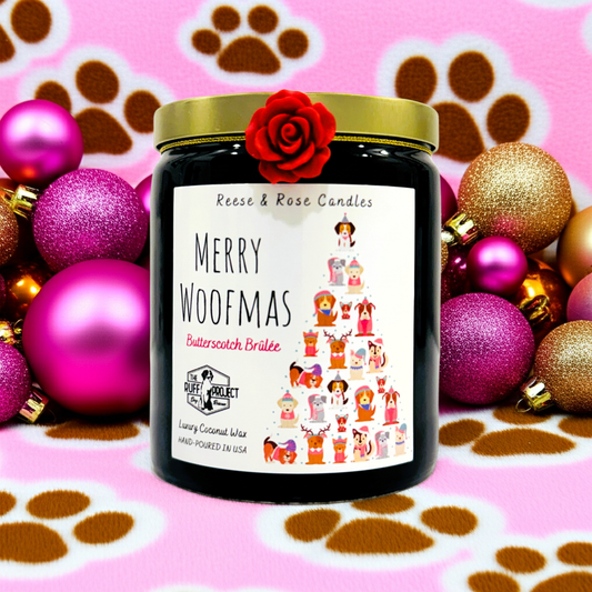 Merry Woofmas Luxury Coconut Candle