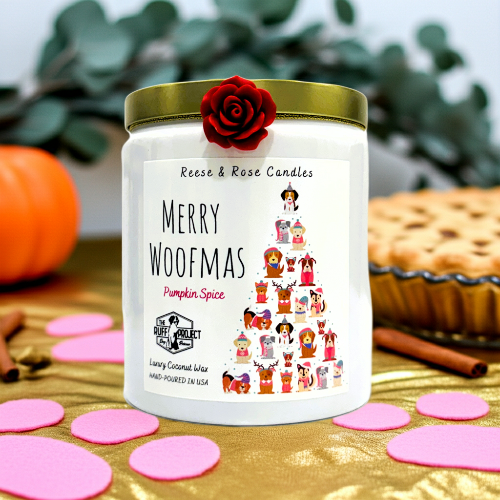 Merry Woofmas Luxury Coconut Candle