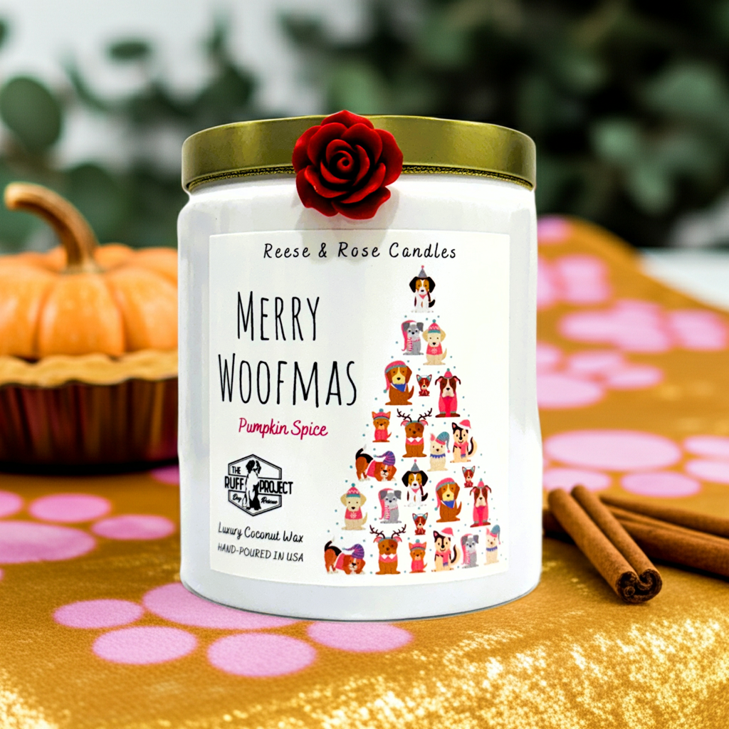 Merry Woofmas Luxury Coconut Candle