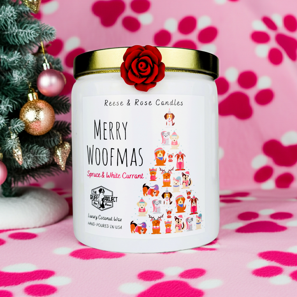 Merry Woofmas Luxury Coconut Candle
