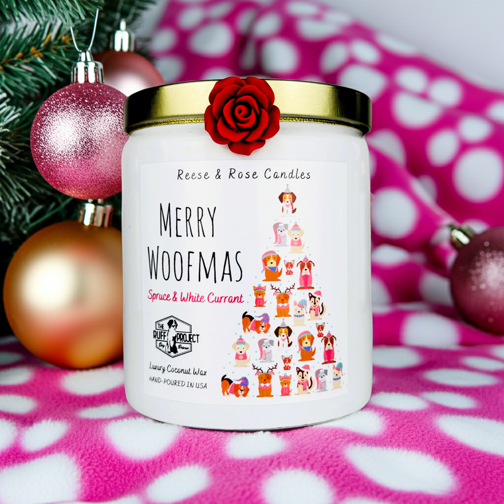 Merry Woofmas Luxury Coconut Candle