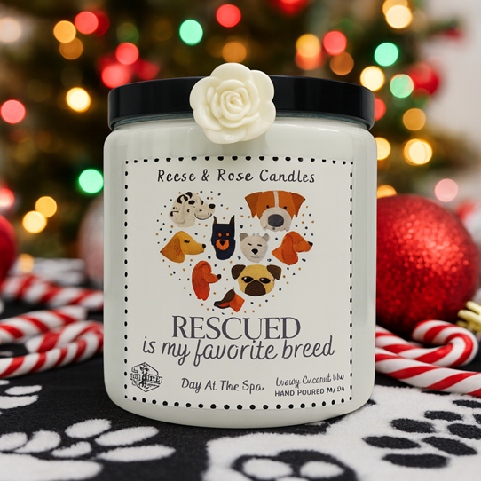 Rescue Is My Favorite Breed Luxury Coconut Candle