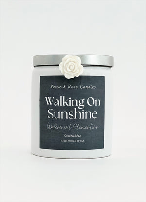 Open image in slideshow, Watermint Clementine Coconut Wax Candle
