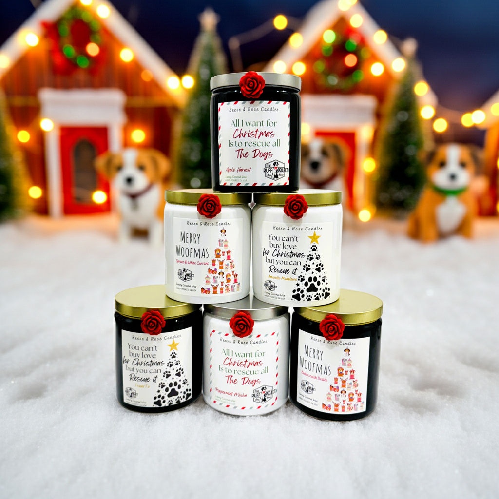 Merry Woofmas Luxury Coconut Candle