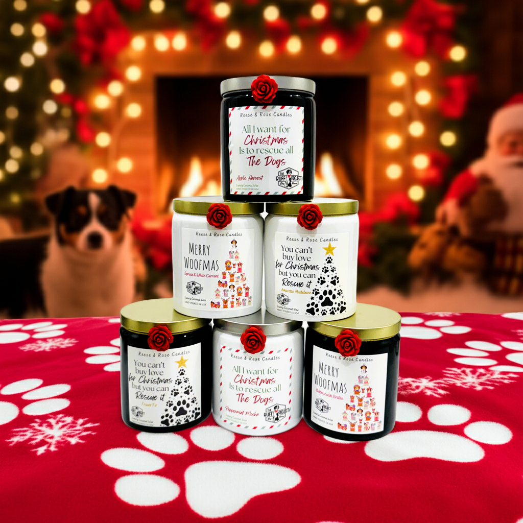 Merry Woofmas Luxury Coconut Candle