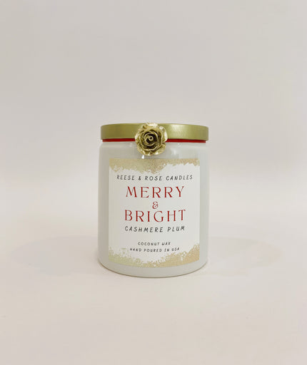 Cashmere Plum "Merry & Bright" Coconut Wax Candle