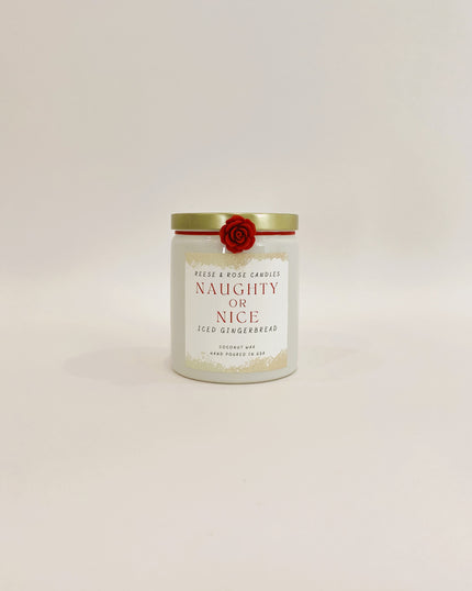 Iced Gingerbread "Naughty or Nice" Coconut Wax Candle