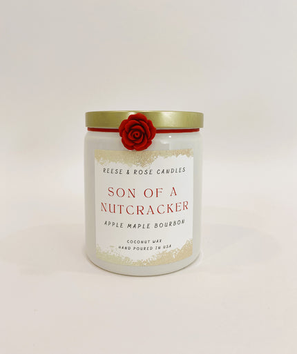 Apple Maple Bourbon "Son of a Nutcracker" Coconut Wax Candle